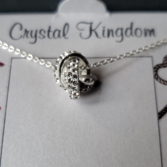 Crystal Kingdom Gen Crystal Silver-Plated Necklace - Picture 6 of 7